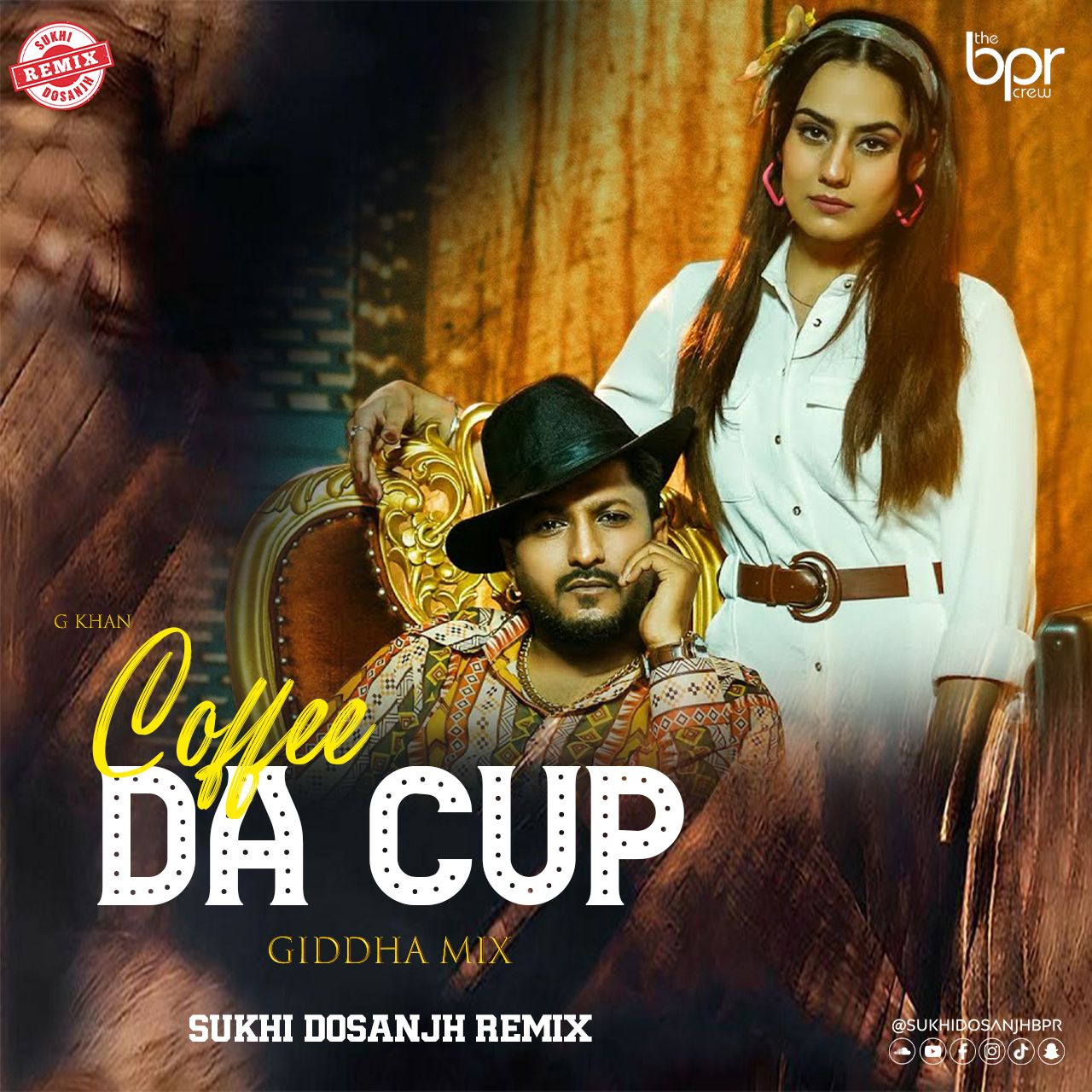 Coffee Da Cup — Sukhi Dosanjh remix of G Khan, cover artwork