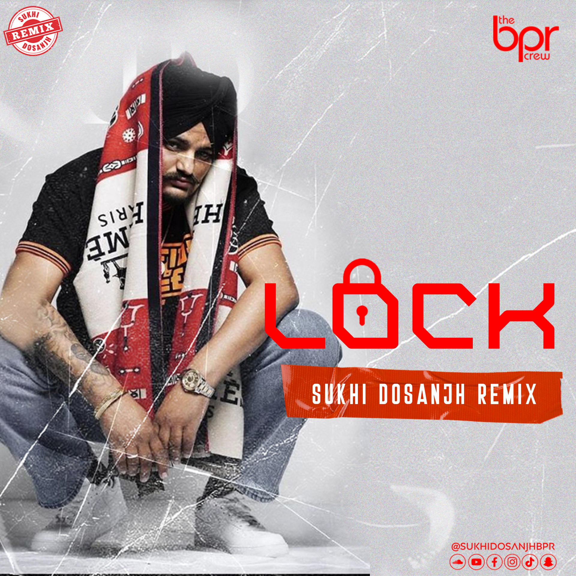 Lock — Sukhi Dosanjh remix of Sidhu Moosewala, cover artwork