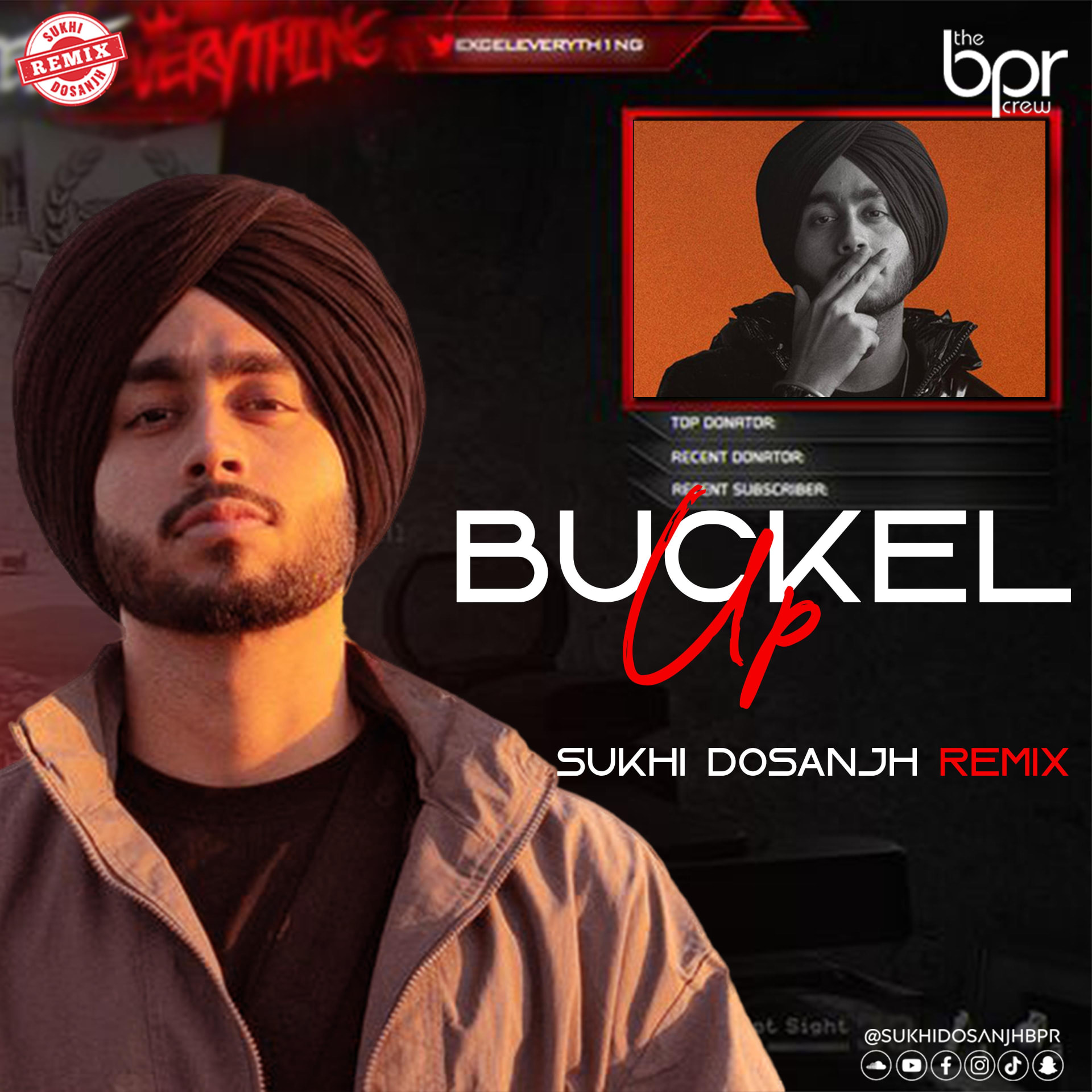 Buckle Up (Remix) — Sukhi Dosanjh remix of Shubh, cover artwork