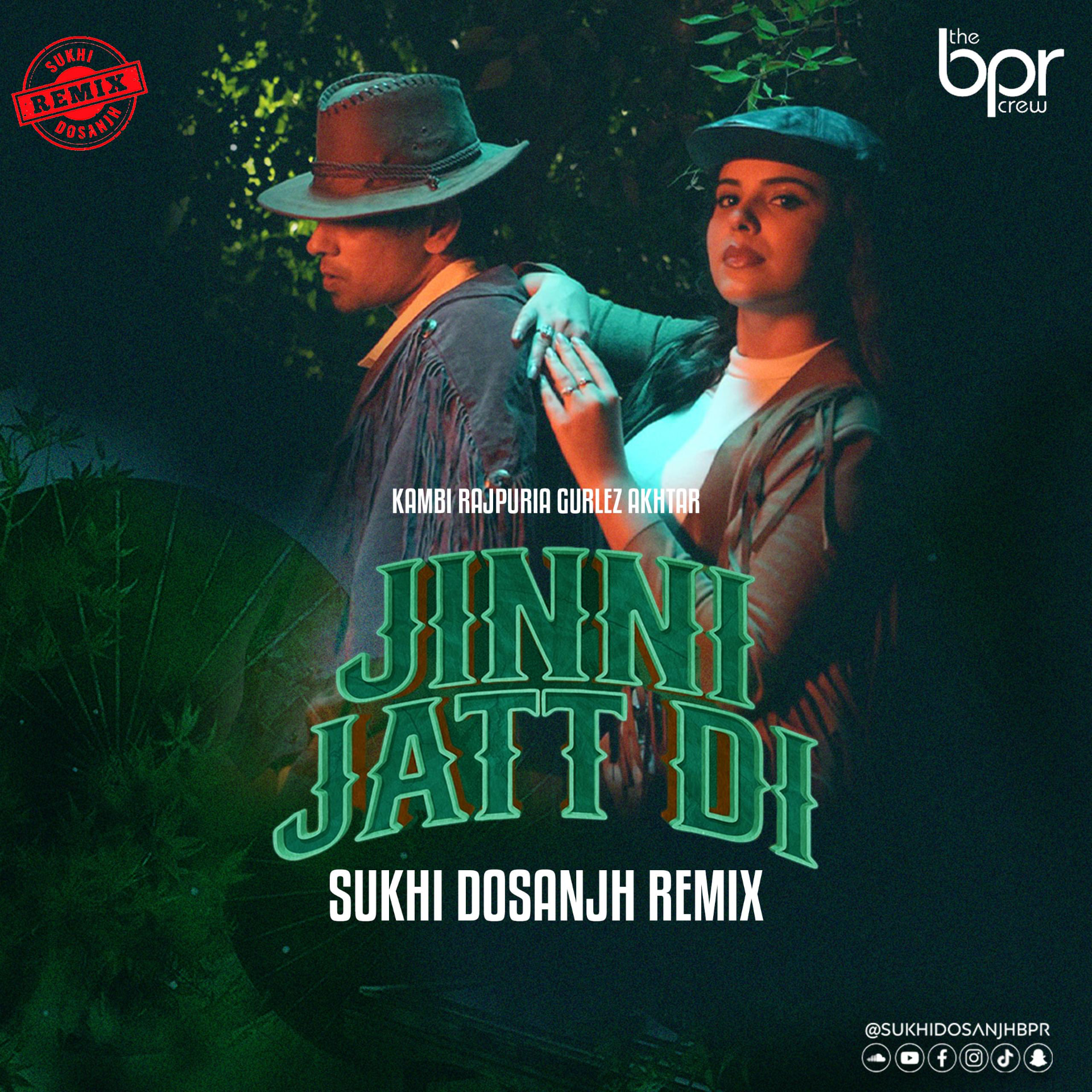 Jinni Jatt Di — Sukhi Dosanjh remix of Kambi Rajpuria ft. Gurlez Akhtar, cover artwork