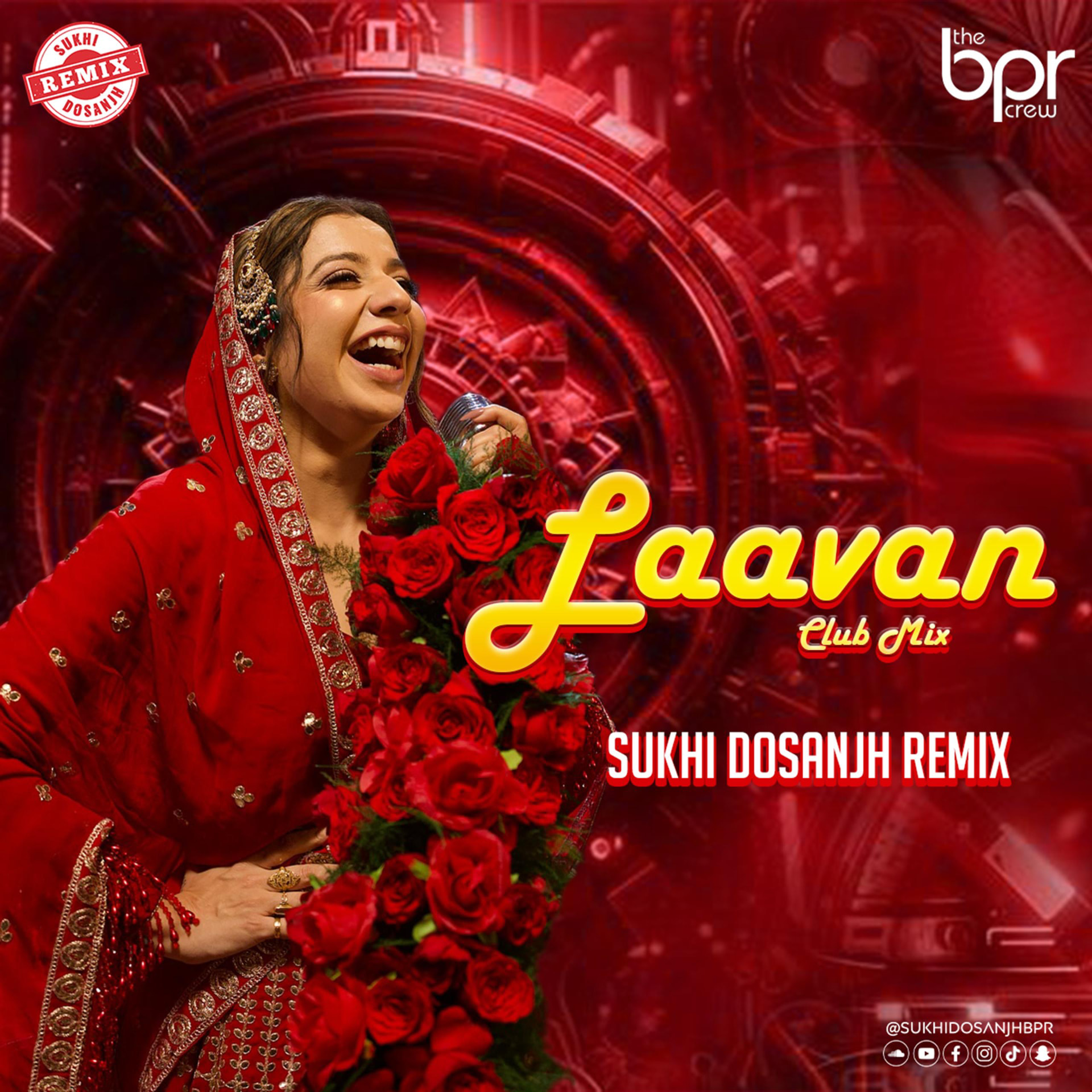 Laavan (Club Mix) — Sukhi Dosanjh remix of Jasmine Sandlas, cover artwork