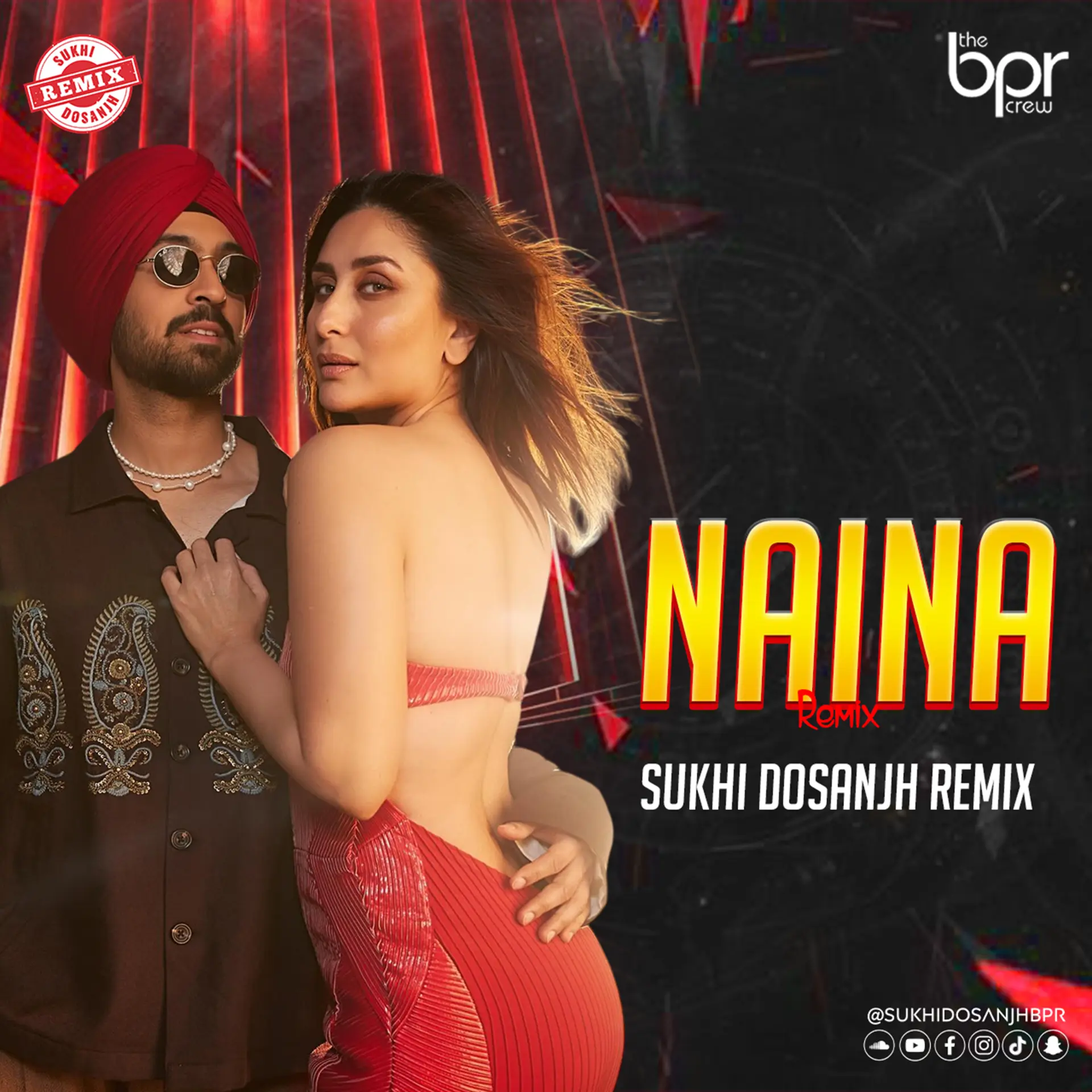 Naina (Desi Mix) — Sukhi Dosanjh remix of Diljit Dosanjh, cover artwork