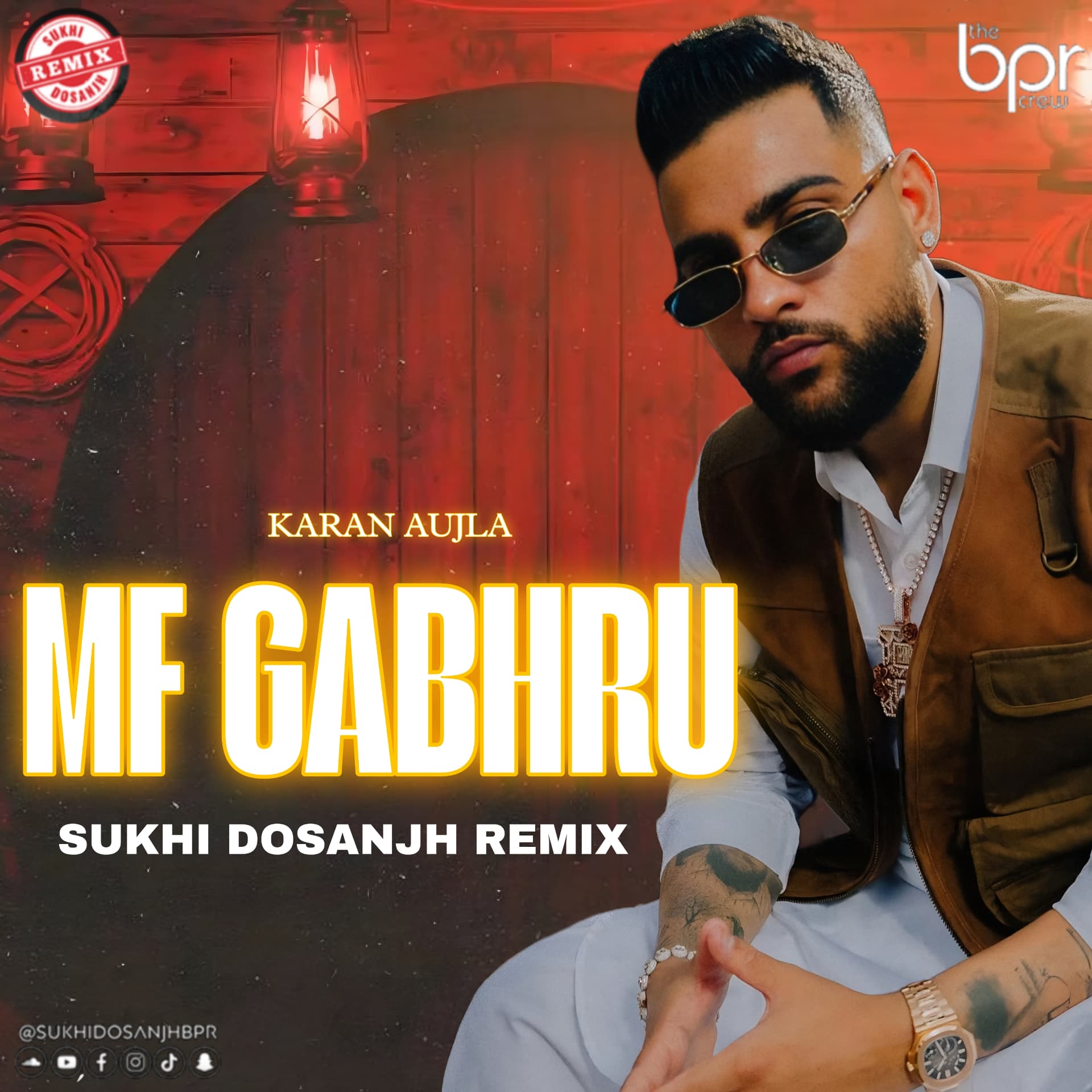 MF Gabhru — Sukhi Dosanjh remix of Karan Aujla, cover artwork