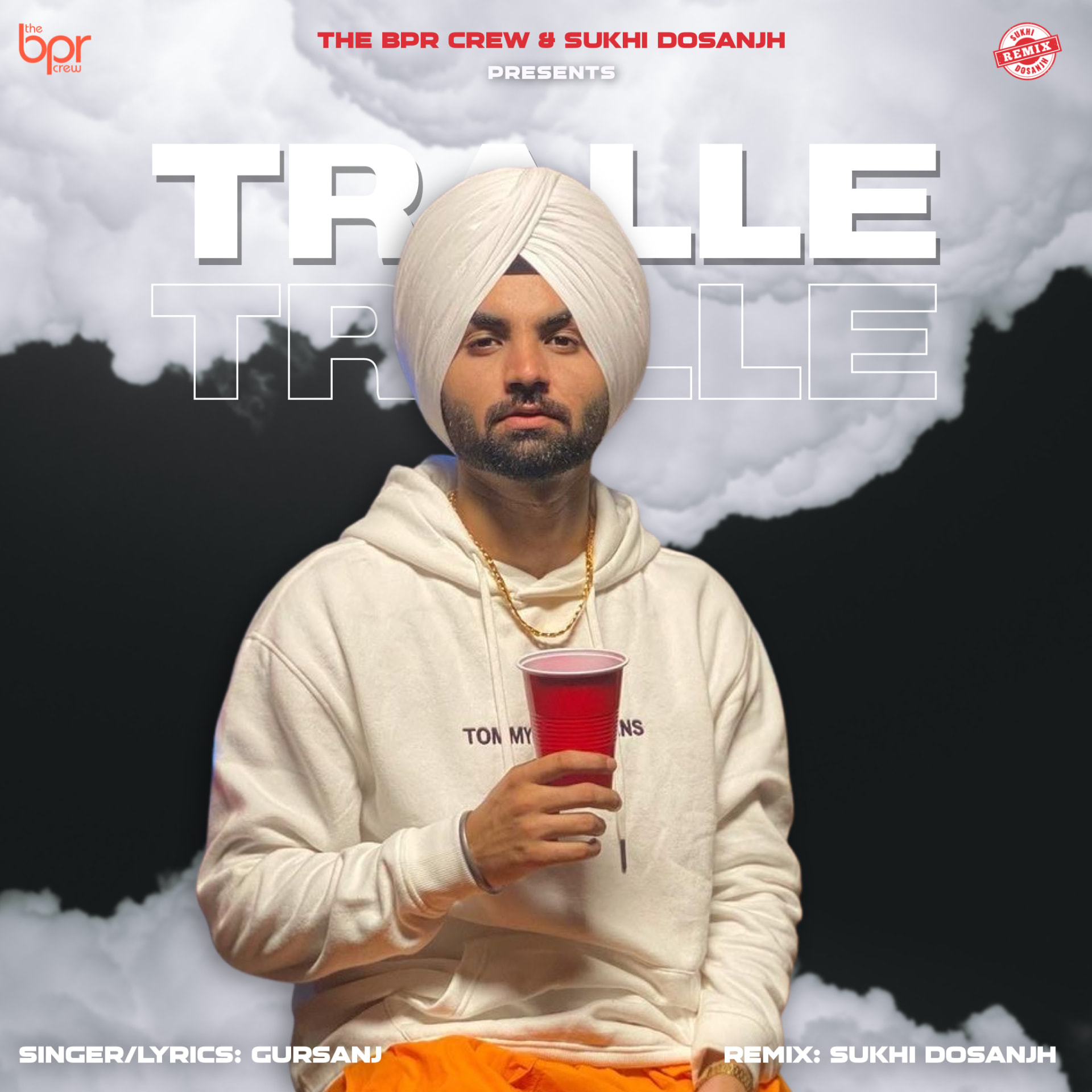 Tralle (The Remix) — Sukhi Dosanjh remix of Gursanj, cover artwork