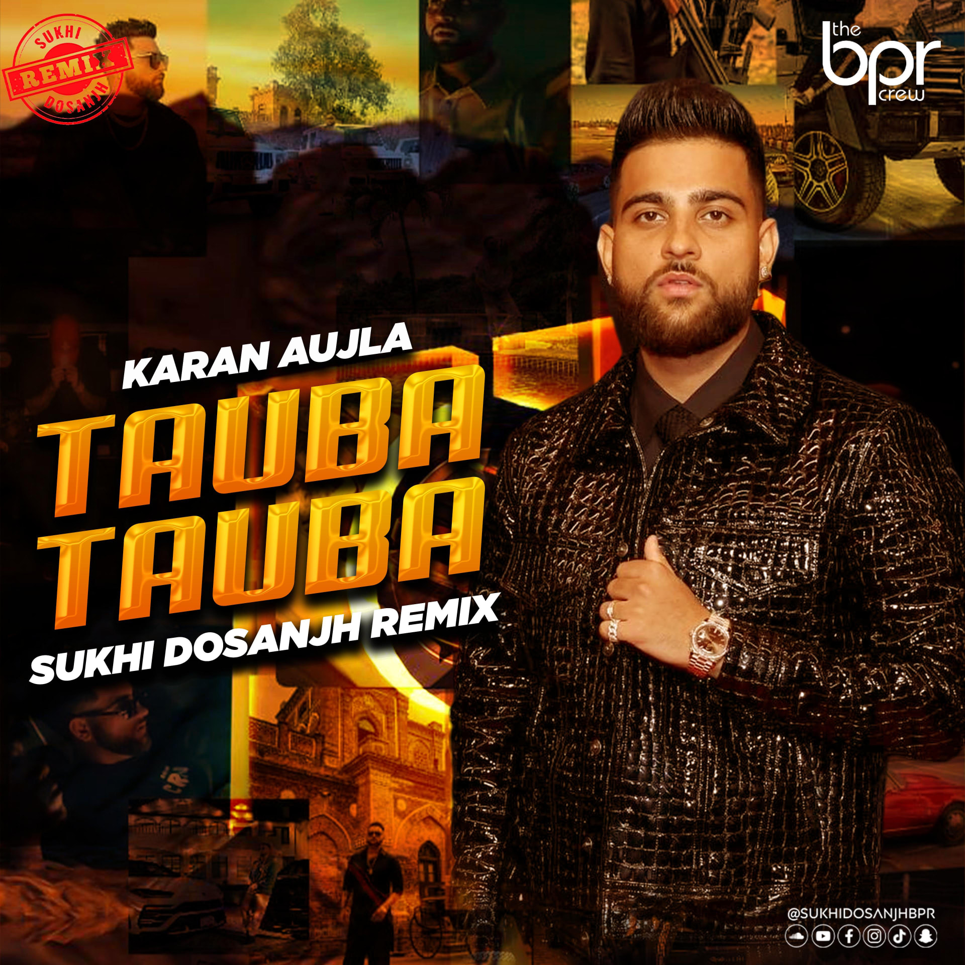 Tauba Tauba (Remix) — Sukhi Dosanjh remix of Karan Aujla, cover artwork
