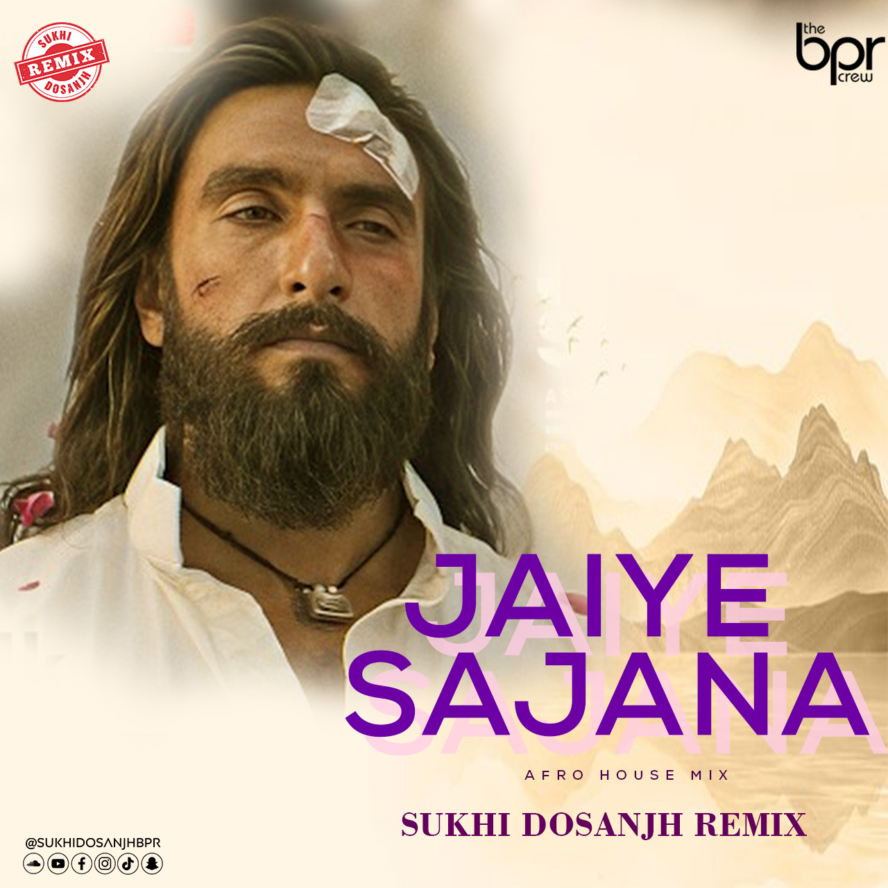 Jaiye Sajna (Afro House Remix) — Sukhi Dosanjh remix of Dharundhar, cover artwork