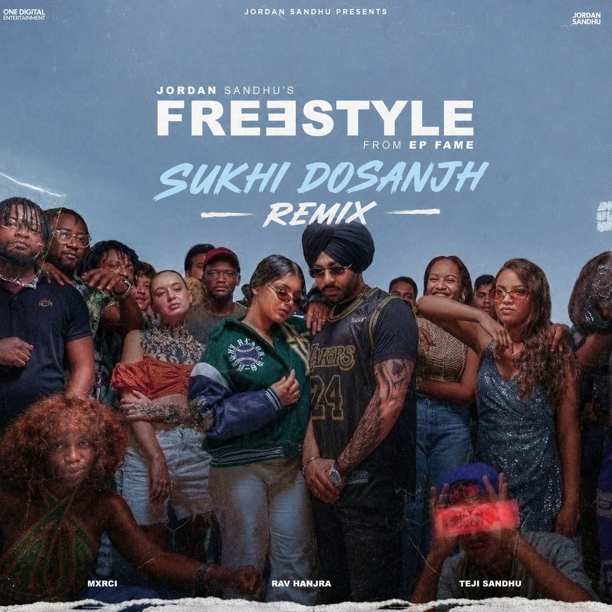Freestyle (Remix) — Sukhi Dosanjh remix of Jordan Sandhu, cover artwork