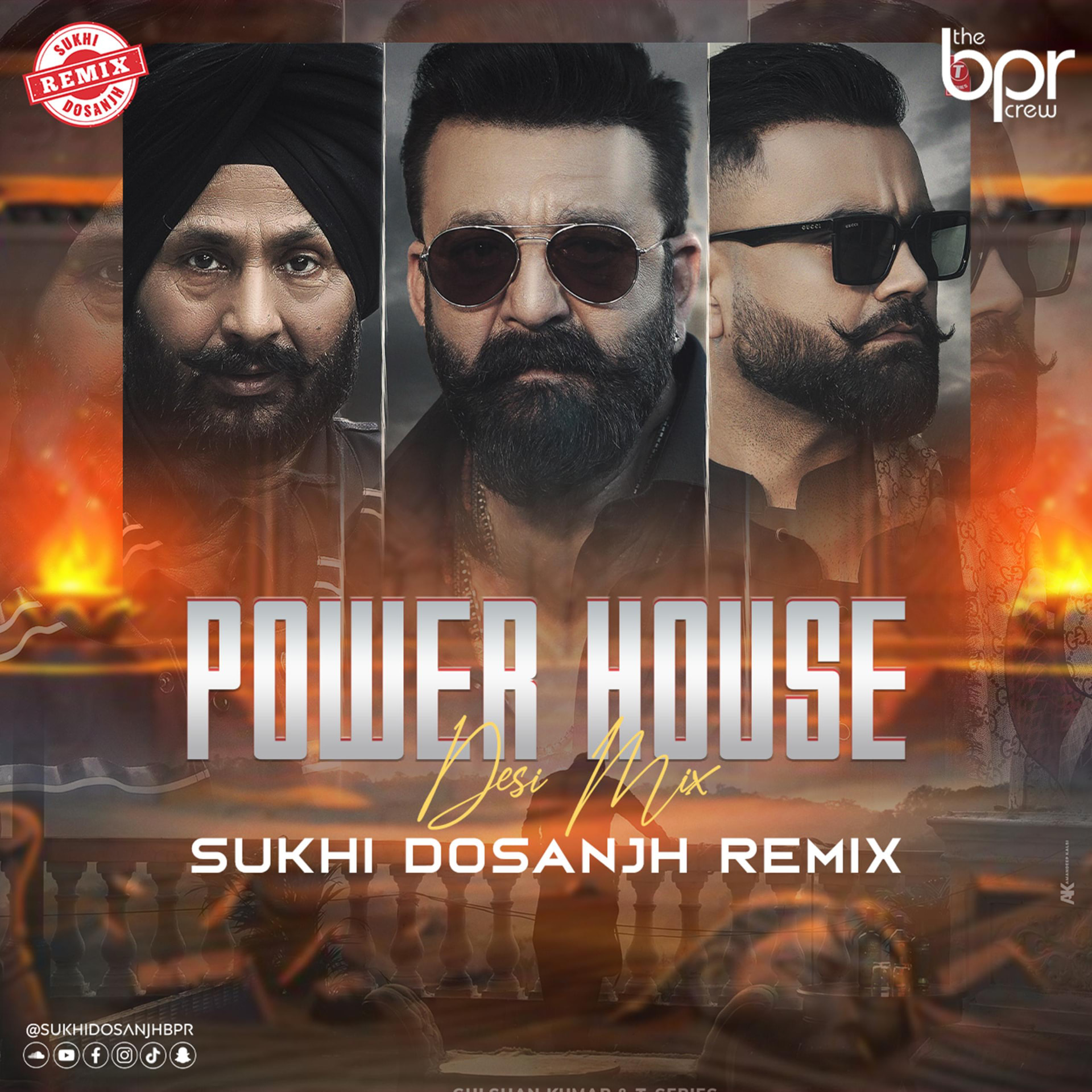 Powerhouse — Sukhi Dosanjh remix of Amrit Maan, cover artwork
