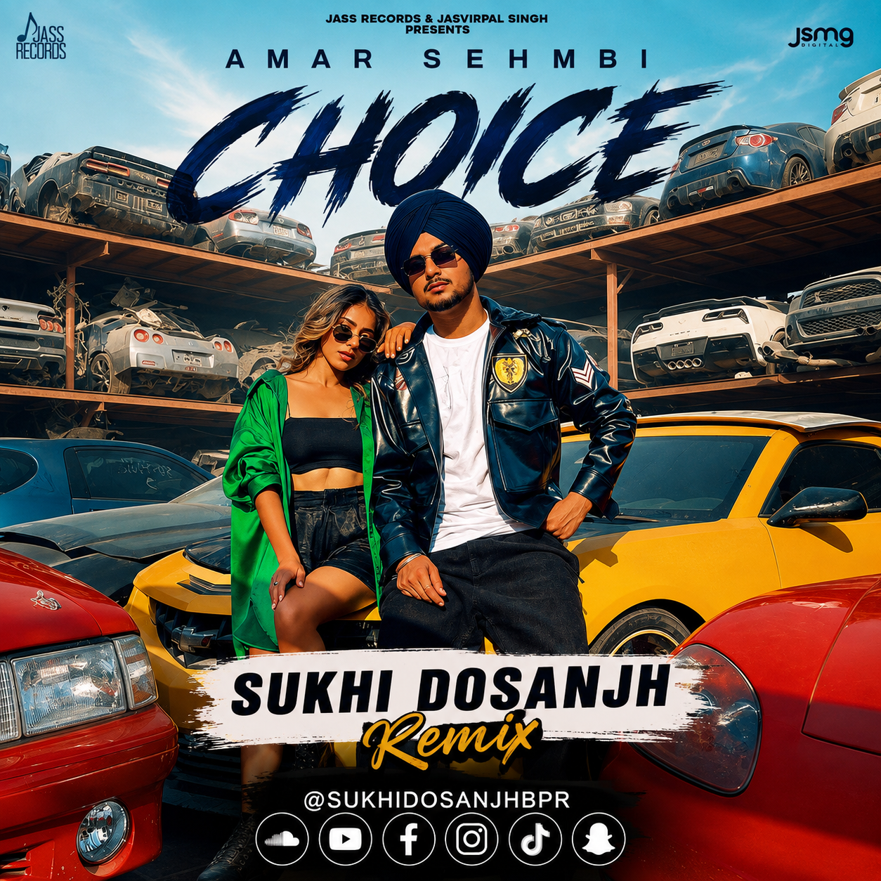 Choice (Remix) — Sukhi Dosanjh remix of Amar Sehmbi, cover artwork