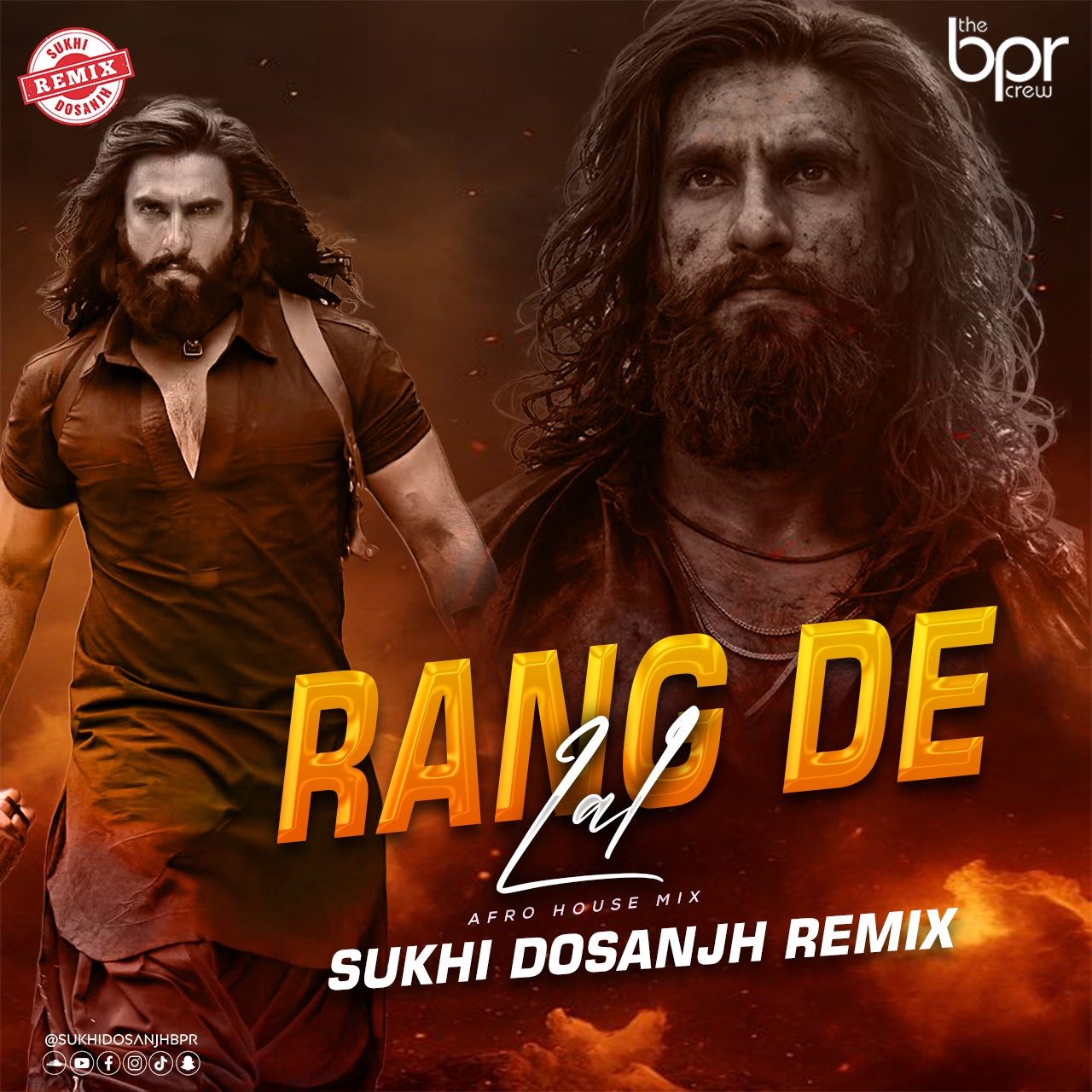 Rang De Lal (Afro House Remix) — Sukhi Dosanjh remix of Dharundhar, cover artwork