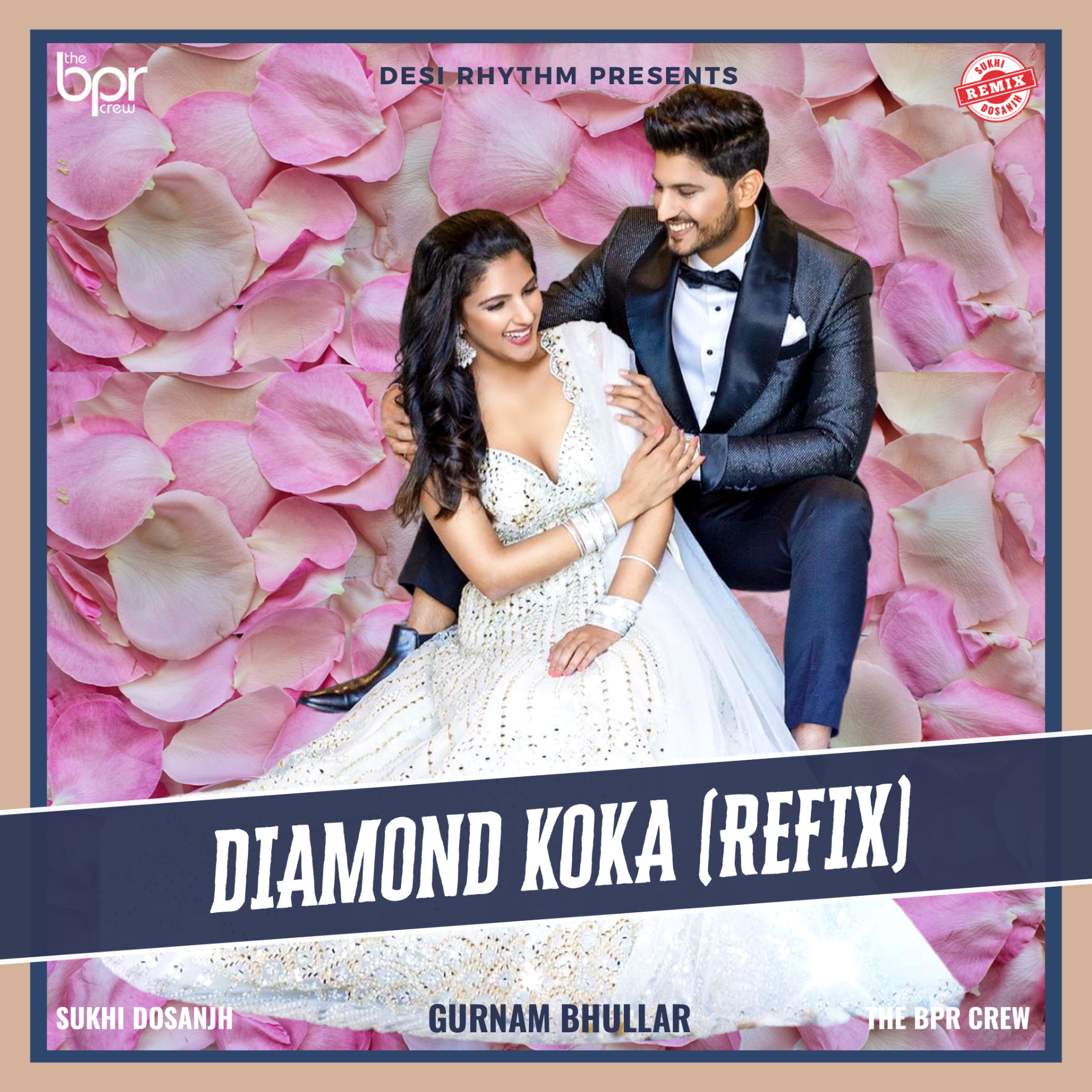 Diamond Koka (Refix) — Sukhi Dosanjh remix of Gurnam Bhullar, cover artwork