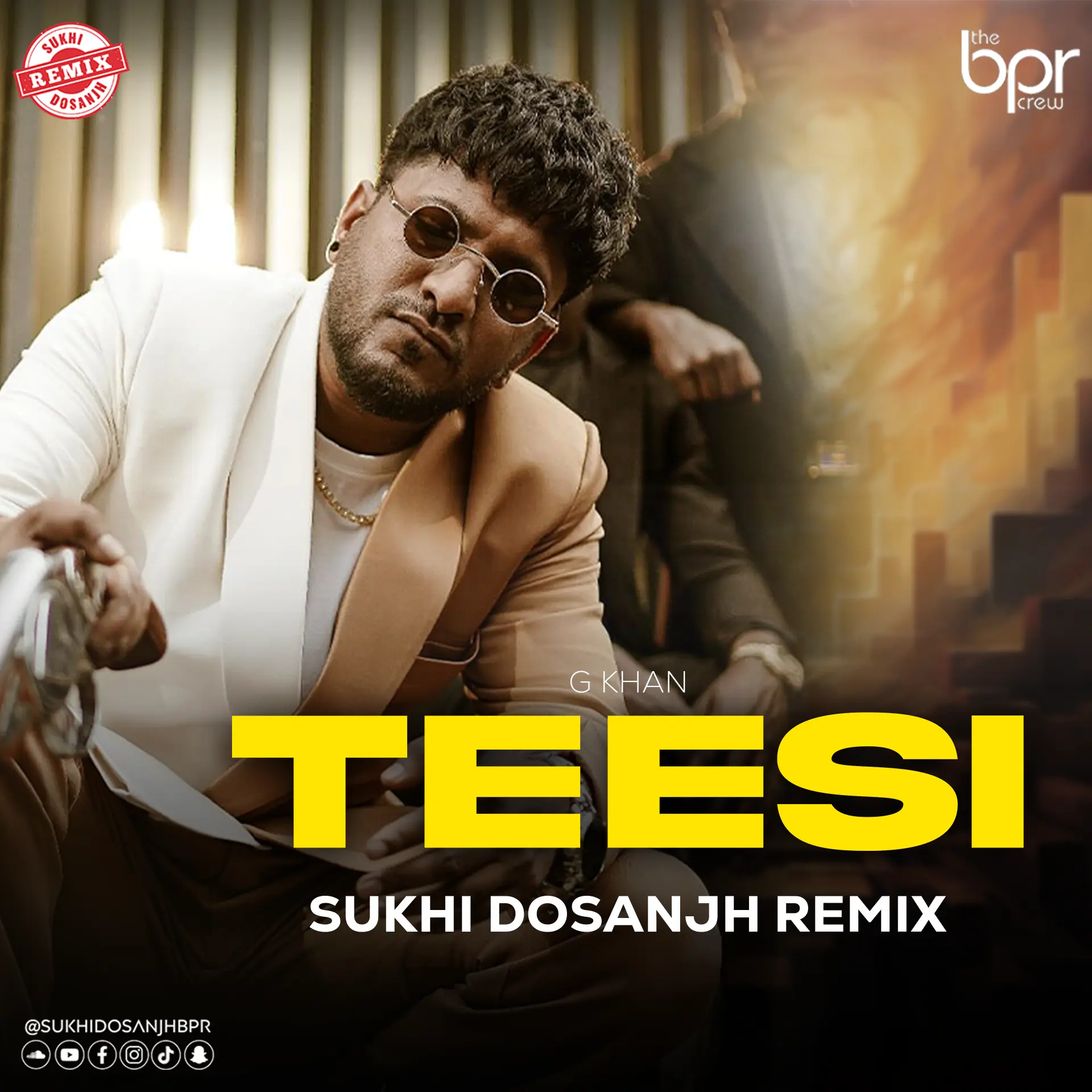 Teesi — Sukhi Dosanjh remix of G Khan & Gulab Sidhu, cover artwork