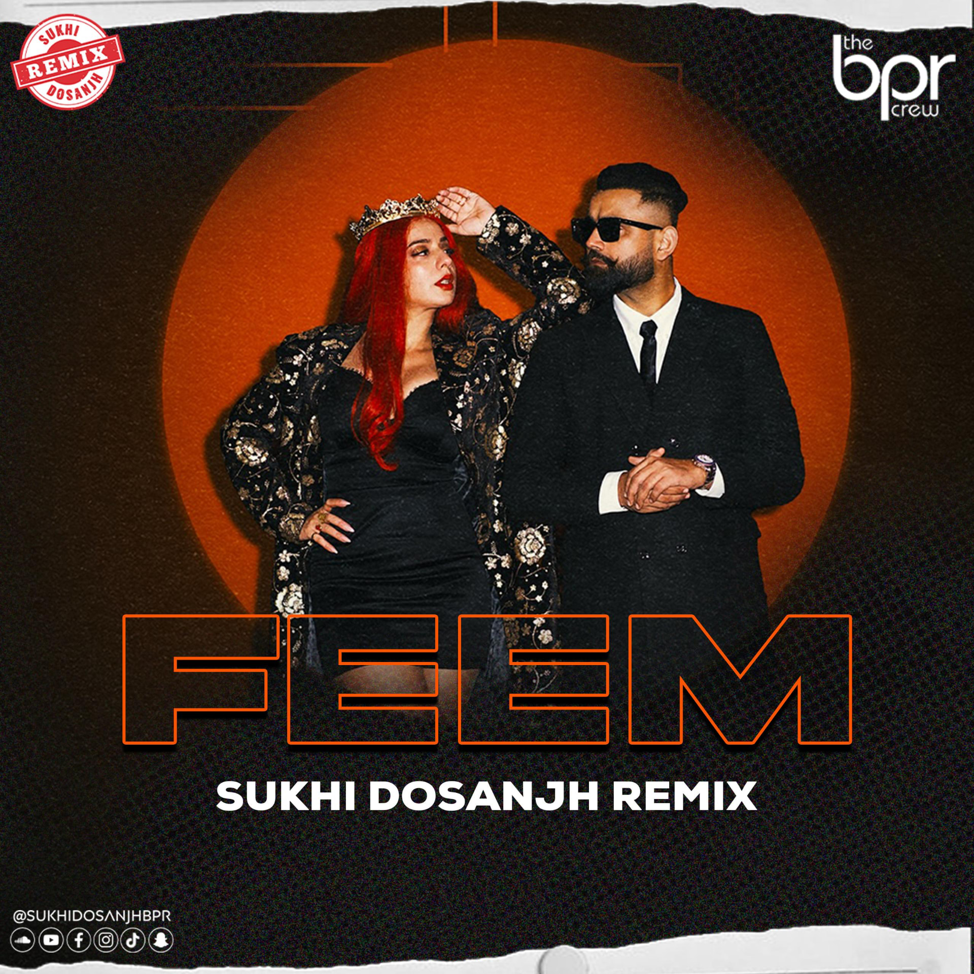 Feem — Sukhi Dosanjh remix of Amrit Maan ft. Jasmine Sandlas, cover artwork