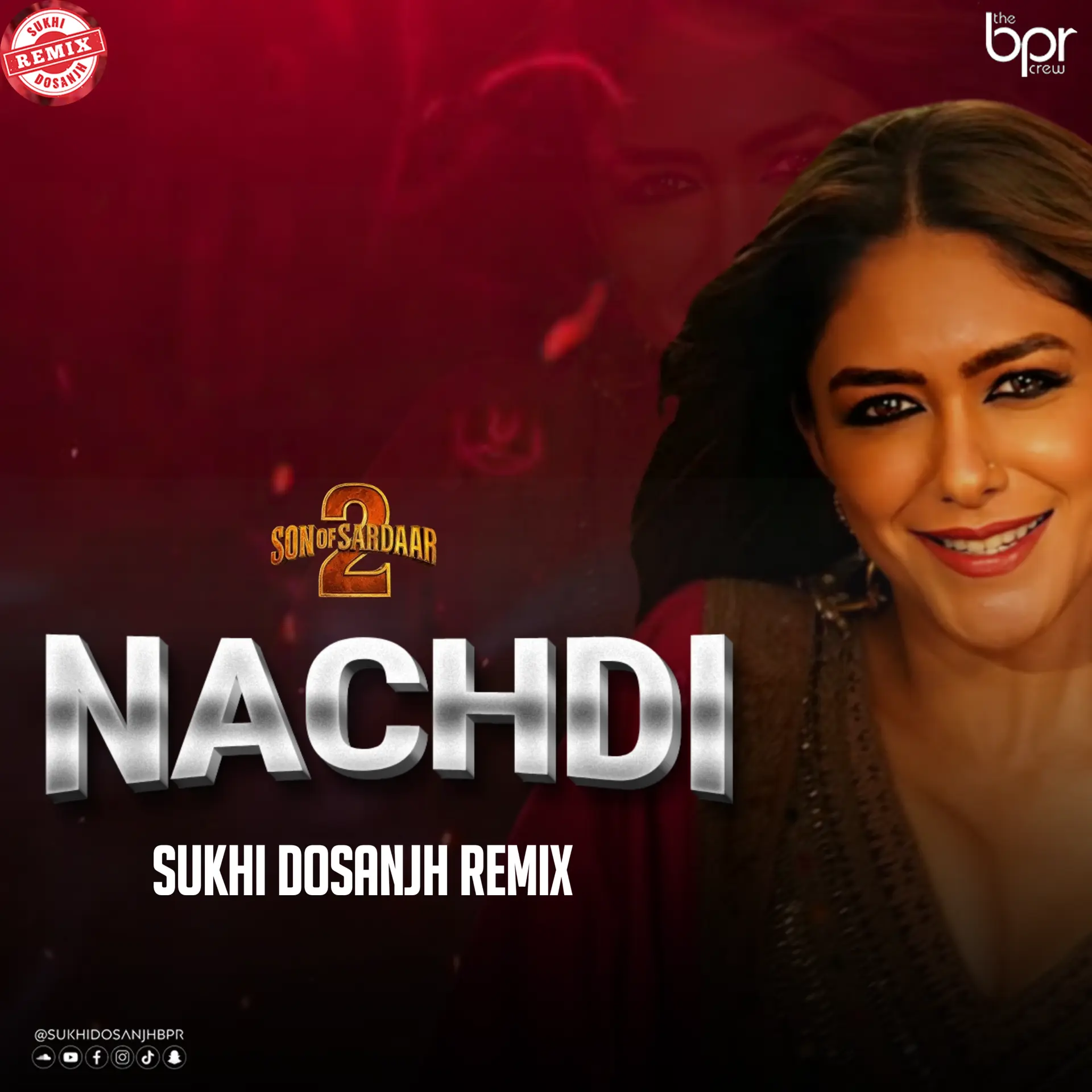 Nachdi (Remix) — Sukhi Dosanjh remix of Neha Kakkar, cover artwork